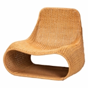 bali & pari Adala Natural Rattan Loop Lounge Chair